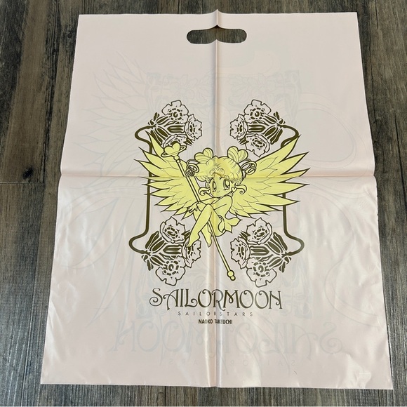 1996 Sailor Moon Gift Plastic Tote Bag by Naoko Takeuchi, Nakayosi Furoku - Picture 2 of 2